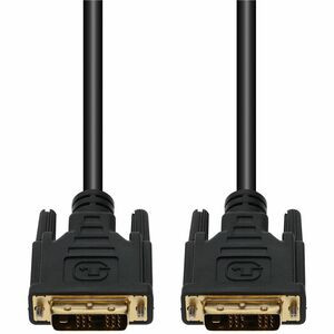 6ft DVI-D Single Link (18+1 pin) Male to DVI-D Single Link (18+1 pin) Male Black Cable For Resolution Up to 1920x1200 (WUXGA) - 100% compatible and guaranteed to work