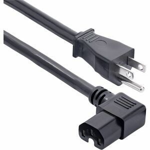 StarTech.com 8ft (2.4m) Heavy Duty Power Cord, NEMA 5-15P to Right Angle C15, 15A 125V, 14AWG, AC Power Cable, UL Listed - 8ft (2.4m) Heavy Duty Power Cord with NEMA 5-15P to Right Angle IEC 60320 C15 connector; 125V at 15A; UL Listed; Wire: 100% Cop