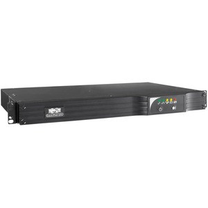 Tripp Lite by Eaton UPS 500VA 300W 120V Line-Interactive UPS 6 NEMA 5-15R Outlets USB DB9 Network Card Option 1U Rack/Tower Battery Backup - 1U Rack/Tower - 4 Hour Recharge - 3.20 Minute Stand-by - 120 V AC Input - 120 V AC Output - 6 x NEMA 5-15R