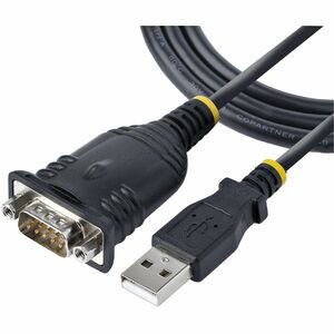 StarTech.com 3ft (1m) USB to Serial Cable, DB9 Male RS232 to USB Converter, USB to Serial Adapter, COM Port Adapter with Prolific IC - Use current and legacy serial RS232 devices w/ this USB to serial cable - Use the USB to RS232 serial adapter w/ ba