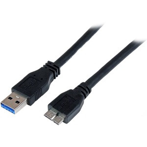 StarTech.com 1m (3ft) Certified SuperSpeed USB 3.0 (5Gbps) A to Micro B Cable - M/M - Connect your Micro-B USB 3.0 devices, with this high-quality USB 3.0 certified cable - USB 3.2 Gen 1 (5Gbps) Cord - Micro USBcCable - USB 3.0 to Micro USB Cable - U
