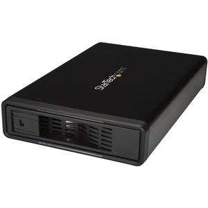 StarTech.com eSATA Enclosure - Hard Drive Enclosure for 3.5in SATA HDD - USB 3.0 / eSATA - Trayless - External HDD Enclosure - Metal - Easily connect and hot swap 3.5 in. SATA III hard drives, through eSATA or USB 3.0 with this hard drive enclosure -