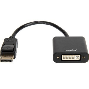 Rocstor Active DisplayPort® to DVI Adapter - 4K@30Hz - Resolutions up to 3840x2160 - 7.5" DisplayPort to DVI Video Cable for Audio/Video Device - DVI Single link - First End: 1 x DisplayPort Male Digital Audio/Video - Second End: 1 x DVI-D Female Dig