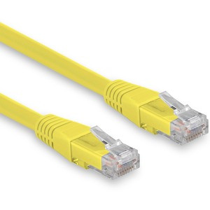Rocstor Cat.6 Network Cable - Rocstor Premium 10 ft (3m) CAT6 Ethernet Cable - 100% Copper UL Rated - Yellow - Molded - 100W PoE UTP Category 6 Patch Cord UL Certified Wiring/TIA - 10 ft Yellow CAT6 Ethernet cable provides Multi Gigabit 1/2.5/5Gbps &