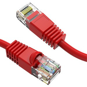 Axiom 10FT CAT6 550mhz Patch Cable Molded Boot (Red) - Category 6 for Network Device - Patch Cable - 10 ft - 1 x RJ-45 Male Network - 1 x RJ-45 Male Network - Red