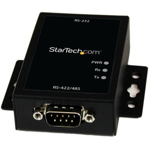 StarTech.com Industrial RS232 to RS422/485 Serial Port Converter with 15KV ESD Protection - Convert an RS232 data signal to either RS485 or RS422 with this wall-mountable, ESD-protected adapter - Industrial RS232 to RS422/485 Serial Port Converter w/