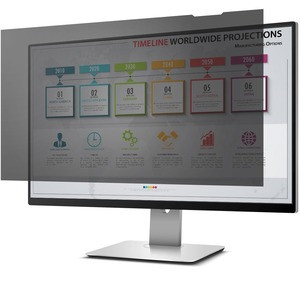 Rocstor Privacyview Privacy Screen Filter Black, Glossy, Matte - For 25" Widescreen LCD Monitor - 16:9 - Dust Resistant, Fingerprint Resistant, Scratch Resistant, Glare Resistant, Damage Resistant - Anti-glare - TAA Compliant
