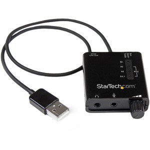StarTech.com USB Stereo Audio Adapter External Sound Card with SPDIF Digital Audio - Add an SPDIF digital audio output and standard 3.5mm audio/microphone connections to your system through USB - USB Stereo Audio Adapter - External Sound Card w/ SPDI