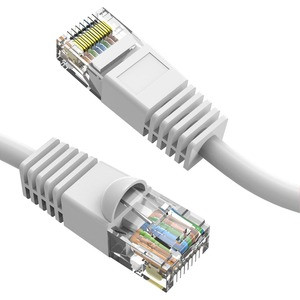 Axiom 10FT CAT6 550mhz Patch Cable Molded Boot (White) - Category 6 for Network Device - Patch Cable - 10 ft - 1 x RJ-45 Male Network - 1 x RJ-45 Male Network - White