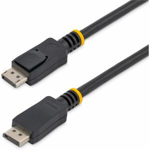 StarTech.com 15 ft / 4.6 m DisplayPort Cable with Latches Multipack - 10 Pack DisplayPort 1.2 Cable - 4K Male DP Cord (DISPLPORT15L10PK) - 15 ft DisplayPort Cable with latches multipack provides a secure connection between your DP equipped devices - 