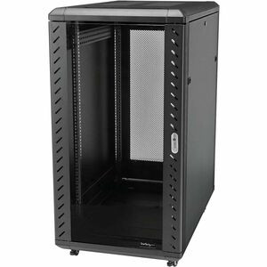 StarTech.com 22U 36in Knock-Down Server Rack Cabinet with Caster - Store your servers - network and telecommunications equipment securely in this 22U solid steel rack - Compatible with standardized rack-mountable equipment such as servers and KVM swi