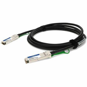 AddOn Twinaxial Network Cable - 6.56 ft Twinaxial Network Cable for Transceiver, Network Device - 100 Gbit/s - 30 AWG - Black - 1 - TAA Compliant