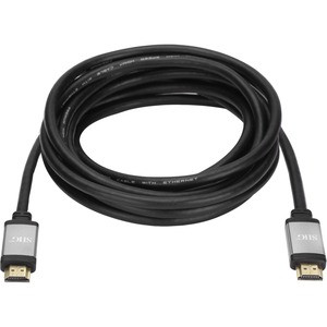 SIIG 4K High Speed HDMI Cable - 12ft - 12 ft HDMI A/V Cable for Audio/Video Device, Notebook, Blu-ray Player, Gaming Console, HDTV, Monitor, Projector - First End: 1 x 19-pin HDMI 2.0 Type A Digital Audio/Video - Male - Second End: 1 x 19-pin HDMI 2.