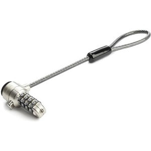 StarTech.com Universal Laptop Cable Lock Expansion Loop - Add a 6" 4-Digit Combination K-Slot Lock to Secure Multiple Devices - Anti Theft - Create a twin/dual/multi-head laptop cable lock by adding this universal expansion loop to secure Kensington 