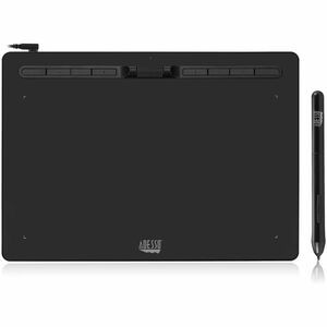Adesso 12" x 7" Graphic Tablet - Graphics Tablet - 12" x 7" - 5080 lpi Cable - 8192 Pressure Level - Pen - 1 - Mac, PC - Black