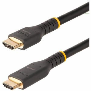StarTech.com 10m (30ft) Active HDMI Cable, HDMI 2.0 4K 60Hz UHD, Rugged HDMI Cord w/ Aramid Fiber, Heavy-Duty High Speed HDMI 2.0 Cable - 30ft Active HDMI 2.0 Cable with Ethernet supports 4K 60Hz - Built-in amplifier - Directional cable with source/d