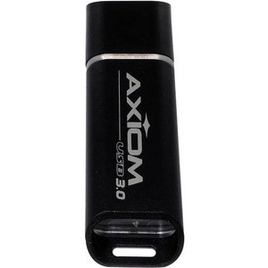 Axiom 64GB USB 3.0 Flash Drive - USB3FD064GB-AX - 64 GBUSB 3.0 - Multi-level Cell Flash, Wear Leveling, Power-cycling Handling, Long Data Retention"