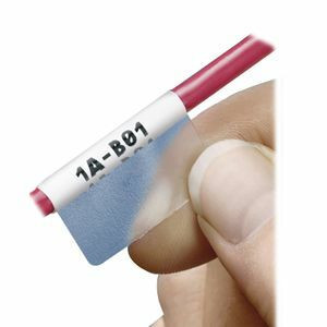 PANDUIT P1 Wire & Cable Label - 1" Width x 1.5" Length - 200/Cartridge - 1 / Pack - Clear