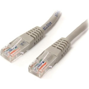 StarTech.com 35 ft Gray Molded Cat5e UTP Patch Cable - Make Fast Ethernet network connections using this high quality Cat5e Cable, with Power-over-Ethernet capability - 35ft Cat5e Patch Cable - 35ft Cat 5e Patch Cable - 35ft Cat5e Patch Cord - 35ft M