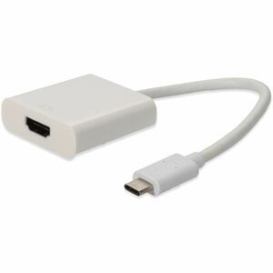 AddOn USB 3.1 (C) Male to HDMI Female White Adapter - 100% compatible and guaranteed to work