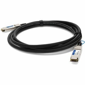AddOn QSFP28 Network Cable - 3.28 ft QSFP28 Network Cable for Network Device - First End: 1 x QSFP28 Network - Second End: 1 x QSFP28 Network - 100 Gbit/s - Black - 1 - TAA Compliant