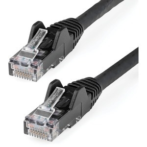 StarTech.com 6in (15cm) CAT6 Ethernet Cable, LSZH (Low Smoke Zero Halogen) 10 GbE Snagless 100W PoE UTP RJ45 Black Network Patch Cord, ETL - 6in/15.2cm Black LSZH CAT6 Ethernet Cable - 10GbE Multi Gigabit 1/2.5/5Gbps/10Gbps to 55m - 100W PoE++ - ANSI