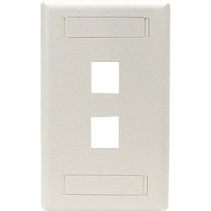 Black Box GigaStation2 2 Socket Network Faceplate - 2 x Socket(s) - Office White