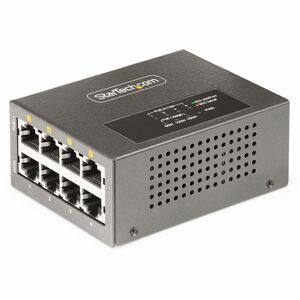 StarTech.com 4-Port Multi-Gigabit PoE++ Injector, 5/2.5/1G Ethernet (NBASE-T), PoE/PoE+/PoE++ (802.3af/802.3at/802.3bt), 160W Power Budget - 4-Port Multi-Gigabit PoE injector supports Ethernet 5/2.5/1Gbps and 100/10Mbps (NBASE-T) - PoE/PoE+/PoE++ up 
