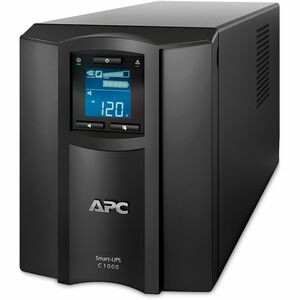 APC by Schneider Electric Smart-UPS C 1000VA LCD 120V with SmartConnect - 2U Tower - 3 Hour Recharge - 9.20 Minute Stand-by - 120 V Input - 120 V AC Output - Sine Wave - 8 x NEMA 5-15R - 8 x Battery/Surge Outlet