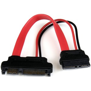 StarTech.com 6in Slimline SATA to SATA Adapter with Power - F/M - Connect a Slimline SATA optical drive up to 6in away from a standard SATA motherboard connection - slimline sata to sata adapter - slimline sata to sata adapter with power - slimline s