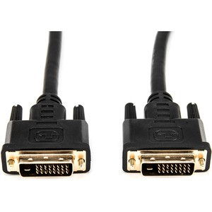 Rocstor Premium DVI-D Dual Link Display Cable (m/m) Black - DVI for Video Device, Monitor, Projector, TV - 1.24 GB/s - 10 ft - 1 Pack - 1 x DVI (Dual-Link) Male Digital Video - 1 x DVI (Dual-Link) Male Digital Video - Nickel Plated Connector - Black 