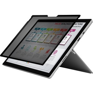 Rocstor PrivacyView? Premium Magnetic Privacy Filter for Microsoft® Surface® Pro 4/5/6 12.3 Tablet - For Surface® Pro 4 / 5 / 6 Landscape Tablet - 3:2 Aspect Ratio - Matte Filter- Unframed - Comparable to PFTMS002- TAA Compliant - Black - For 12.3"LC