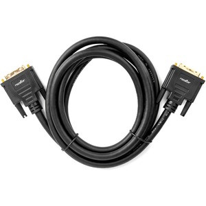 Rocstor DVI-D Dual Link Display Cable (m/m) Black - 6 ft DVI Video Cable for Video Device, Monitor, Projector, TV - First End: 1 x 24-pin DVI (Dual-Link) Digital Video - Male - Second End: 1 x 24-pin DVI (Dual-Link) Digital Video - Male - 9.9 Gbit/s 