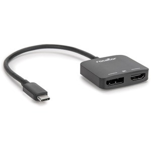 Rocstor Premium USB C to HDMI 2.0 or DisplayPort 1.4a Monitor Adapter - MST Mode - Rocstor Premium USB-C? Multiport Video Adapter - 8K 60Hz USB C to HDMI® 2.0 or DisplayPort? 1.4a Monitor Adapter - USB-C to 8K 60Hz HDMI & DisplayPort 1.4a - Supports 