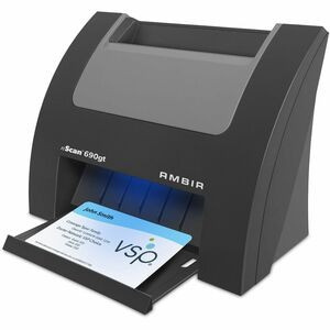 Ambir nScan 690gt - Duplex ID Card Scanner - 48-bit Color - 8-bit Grayscale - Duplex Scanning - USB