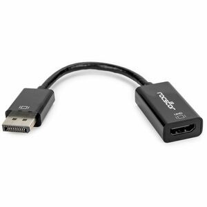 Rocstor DisplayPort 1.2 to HDMI 4K/60Hz Active Adapter Converter - M/F - Black - 1 x 20-pin DisplayPort 1.2 Digital Audio/Video - Male - 1 x 19-pin HDMI 2.0 Digital Audio/Video - Female - 3840 x 2160 Supported - Black