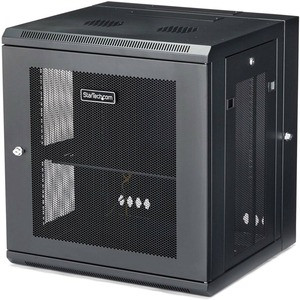 StarTech.com 4-Post 12U Wall Mount Network Cabinet, 19" Hinged Wall-Mounted Server Rack for IT Equipment, Flexible Lockable Rack Enclosure - Wall-Mount Server Rack for rackmount equipment - Flexible data rack features a hinged design w/easy access to