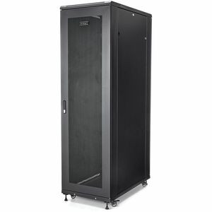 StarTech.com 4-Post 42U Server Rack Cabinet, 19" Data Rack Cabinet for Computer / IT Equipment mount, Rack Server Cabinet with Casters - 4-Post 42U server rack enclosure w/ adjustable mounting depth - 2000lb (900kg) weight capacity - Network cabinet 