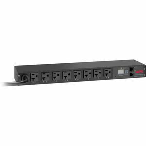 APC by Schneider Electric Rack PDU, Switched, 1U, 20A, 120V, (8)5-20 - Switched - NEMA L5-20P - 8 x NEMA 5-20R - 100 V, 120 V - 2400 W - Network (RJ-45) - 12 ft Cord Length - 1U - Rack-mountable