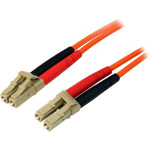 StarTech.com 10m Fiber Optic Cable - Multimode Duplex 50/125 - LSZH - LC/LC - OM2 - LC to LC Fiber Patch Cable - Connect fiber network devices for high-speed transfers with LSZH rated cable - 10m LC Fiber Optic Cable - 10 m LC to LC Fiber Patch Cable