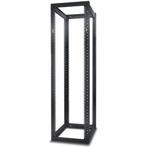 APC by Schneider Electric NetShelter 4 Post Open Frame Rack 44U Square Holes - For Networking - 44U Rack Height x 19" Rack Width Open Frame - 4 Post - Black - 1999.99 lb Static/Stationary Weight Capacity