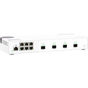 QNAP QSW-M2106-4S Ethernet Switch - 6 Ports - Manageable - 2.5 Gigabit Ethernet, 10 Gigabit Ethernet - 2.5GBase-T, 10GBase-X - 2 Layer Supported - Modular - 16 W Power Consumption - Twisted Pair, Optical Fiber - Desktop - 2 Year Limited Warranty