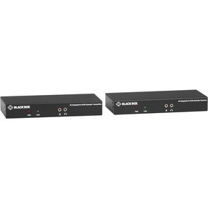 Black Box KVXLCDPF-100 KVM Extender - 1 Computer(s) - 1 Local User(s) - 32808.40 ft Range - 4K - 3840 x 2160 Maximum Video Resolution - 5 x USB - DisplayPort - 5 V DC Input Voltage - Rack-mountable - 1U - TAA Compliant