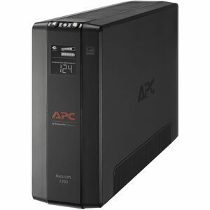 APC by Schneider Electric Back UPS Pro BX1350M, Compact Tower, 1350VA, AVR, LCD, 120V - Tower - 16 Hour Recharge - 2 Minute Stand-by - 120 V Input - 120 V AC Output - Stepped Approximated Sine Wave - 5 x NEMA 5-15R, 5 x NEMA 5-15R Surge - 10 x Batter