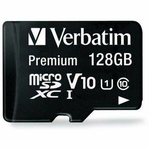 128GB Premium microSDXC Memory Card with Adapter, UHS-I Class 10 - 128GB