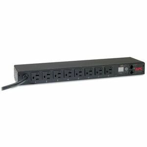 APC by Schneider Electric Rack PDU, Metered, 1U, 20A, 120V, (8) 5-20 - Metered - NEMA L5-20P - 8 x NEMA 5-20R - 100 V, 120 V - 1920 W - 12 ft Cord Length - 1U - Rack-mountable