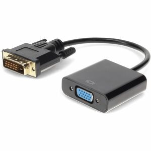 5PK DVI-D Single Link (18+1 pin) Male to VGA Female Black Active Adapters For Resolution Up to 1920x1200 (WUXGA) - 100% compatible and guaranteed to work