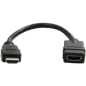 StarTech.com 6in HDMI Extension Cable, Short HDMI Cable Extender Male to Female, 4K UHD HDMI Port Saver M/F, HDMI 1.4, HDMI Dongle - 6in/15cm HDMI extension cable; 4K (3840x2160p 30Hz)/Full HD 1080p/10.2 Gbps bandwidth/8Ch Audio - 30AWG/gold-plated c