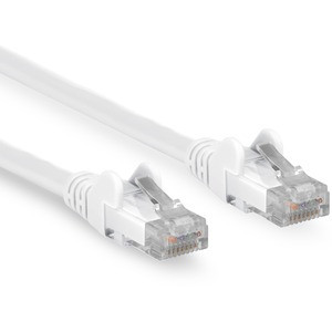 Rocstor Cat.6 Network Cable - Rocstor Premium 100ft (30.5m) CAT6 Ethernet Cable - 100% Copper UL Rated - White - Snagless - 100W PoE UTP Category 6 Patch Cord UL Certified Wiring/TIA - 100ft White CAT6 Ethernet cable provides Multi Gigabit 1/2.5/5Gbp