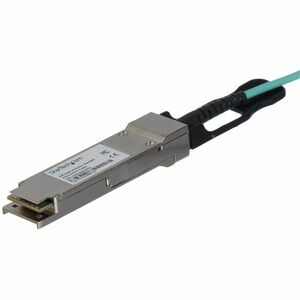 StarTech.com MSA Uncoded 15m 40G QSFP+ to SFP AOC Cable - 40 GbE QSFP+ Active Optical Fiber - 40 Gbps QSFP Plus Cable 49.2' - 100% MSA Uncoded active optical cable (AOC) - 15m Cable, 40 Gbps, Active Optical Fiber, 2x QSFP+ Pluggable Connector - Works